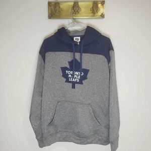 Toronto Maple Leafs Blue/Gray  Mens Pullover Hoodie,size M/M.
